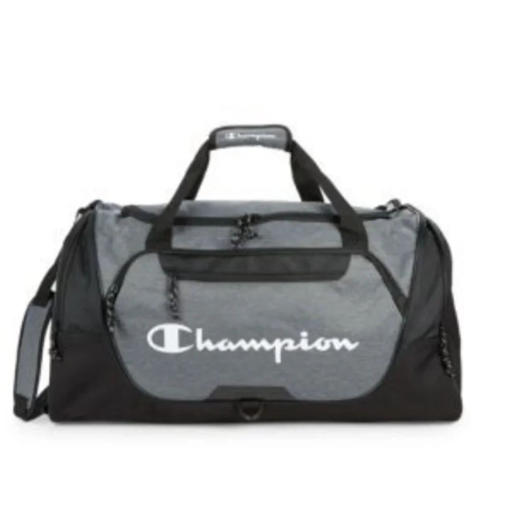 NWT Champion Forever Champ Expedition Duffel Bag Heather Grey Retail $60.00